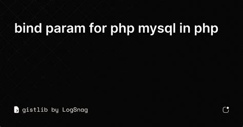 php bindvalue|php bindparam.